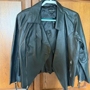 Pamela Dennis Black Leather Jacket